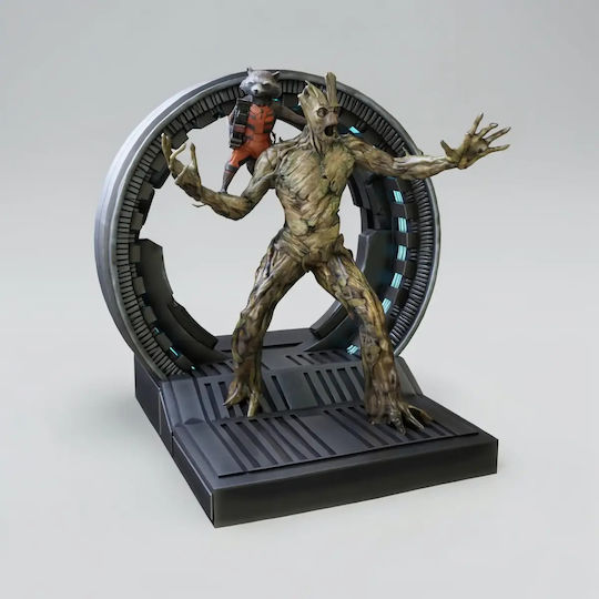 Unpainted 3D Figure Rocket Groot V3 Guardians Galaxy 3D Model Painting DIY Gift Colors 30 Cm 1:6