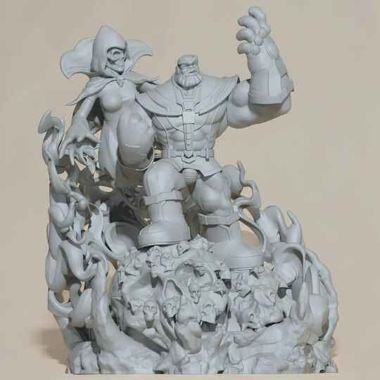 Unpainted 3D Figure Thanos Death Comics Version Ready To Paint DIY Gift Colors 20 Cm 1:8