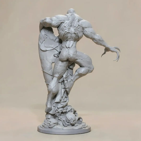 Unpainted 3D Figure Venom Angel Statue 3D Printing Figurine Spiderman Painting DIY Gift Colors 30 Cm 1:6