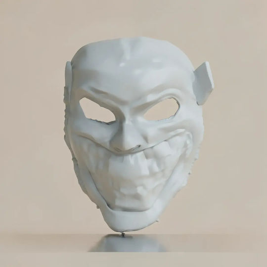 Небоядисана 3D Фигура Cosplay Маска Жокер За Носене Боядисване Направи Си Сам Подарък Цветове 20 См 1:8