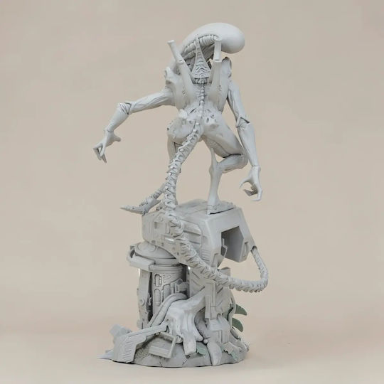 Άβαφη 3D Фигура Alien Xenomorph 457 мм Боядисване DIY Подарък Цветове 20 см 1:8