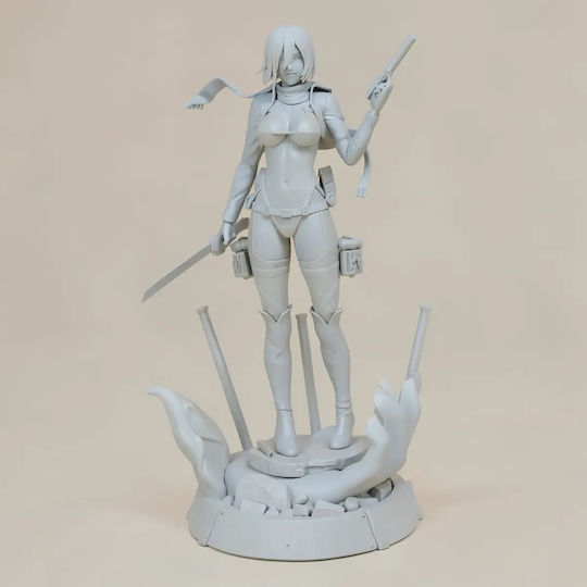 Unbemalte 3d Figur Mikasa Ackerman Sexy Aus Angriff auf Titan Bemalen Diy Geschenk Farben 30 Cm 1:6