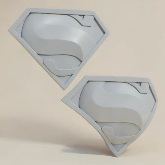 Небоядисана 3D Фигура Cosplay Superman Лого Боядисване DIY Подарък Цветове 15,2 См 1:12