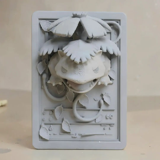 Небоядисана 3D Фигура Pokemon 3D Карта Колекция Venusaur Боядисване Направи Си Сам Подарък Цветове 30 См 1:6