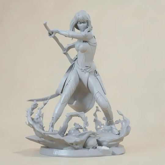 Небоядисана 3D Фигура Skarlet Mortal Kombat 11 3D Боядисване DIY Подарък Цветове 30 см 1:6