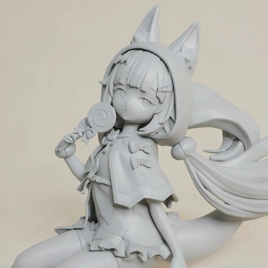 Άβαφη 3D Фигура Sameko Saba Vtuber Хелоуин 240мм Боядисване DIY Подарък Цветове 30 см 1:6