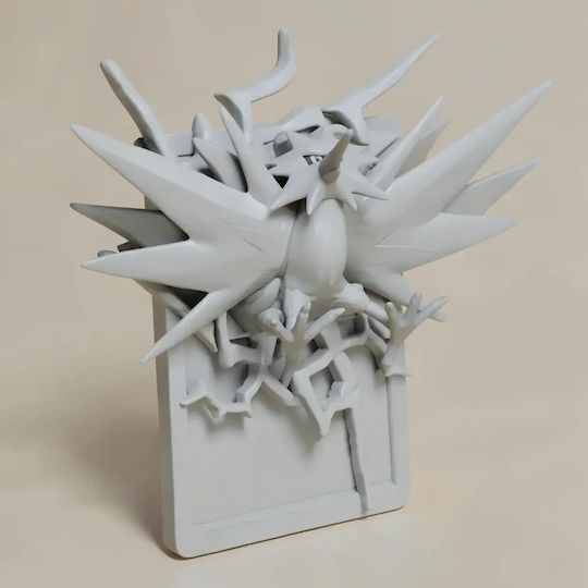Άβαφη 3D Фигура Pokemon 3D Карта Колекция Zapdos Боядисване DIY Подарък Цветове 20 см 1:8