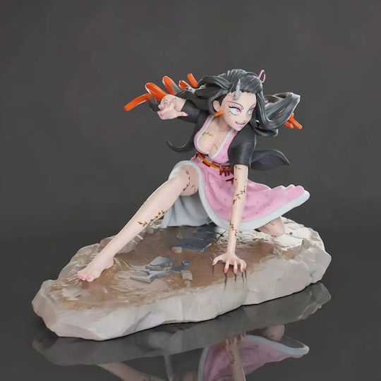 Unbemalte 3d Figur Nezuko Dämonenform Im Kampf Dämonenjägerin Bemalen Diy Geschenk Farben 20 Cm 1:8