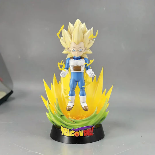 Небоядисана 3D Фигура Vegeta Super Saiyan 3 Daima Chibi 3D Боядисване DIY Подарък Цветове 20 см 1:8