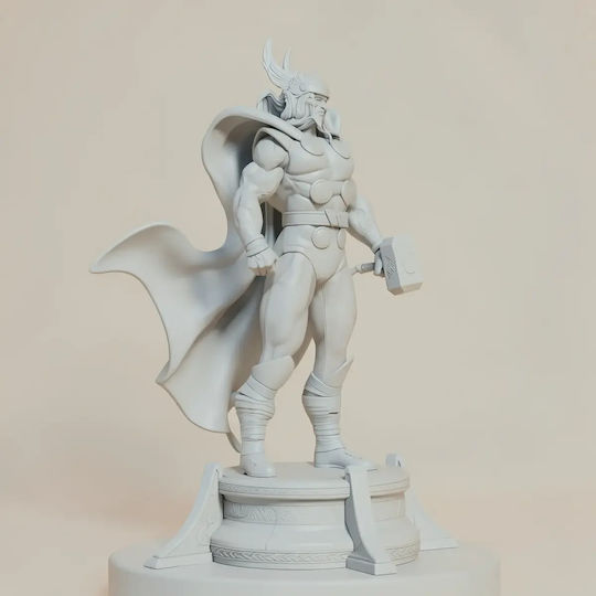 Άβαφη 3d Φιγούρα Thor Comics Musemum Pose Βάψιμο Diy Δώρο Χρώματα 20 Cm 1:8