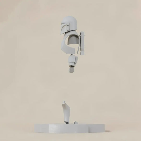 Unpainted 3D Figur Cosplay Aran Tal Mandalorian Rüstung Bemalt Diy Geschenk Farben 20 Cm 1:8