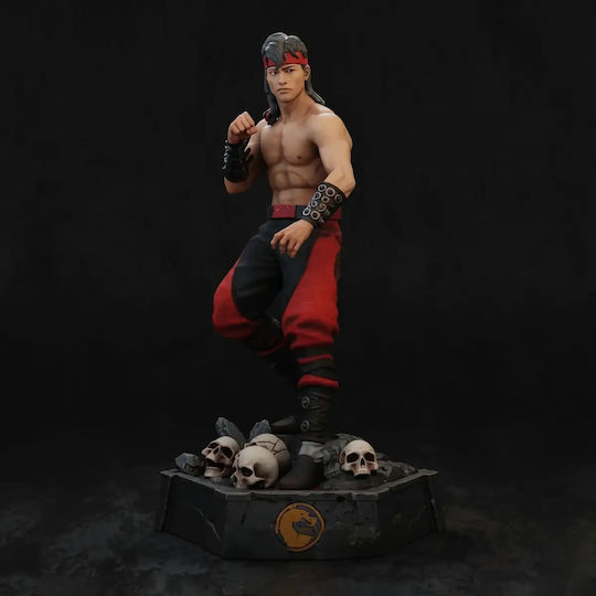 Небоядисана 3D Фигура Liu Kang Mortal Kombat Digital Sculpture Боядисване DIY Подарък Цветове 30 см 1:6