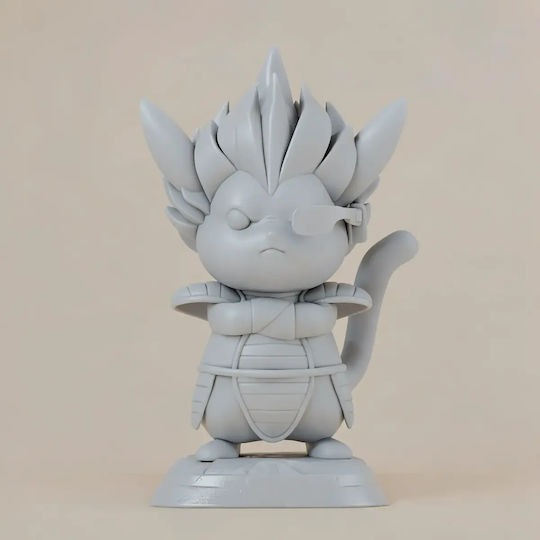 Небоядисана 3D Фигура Pikachu Cosplay Vegeta Готова За Боядисване DIY Подарък Цветове 30 См 1:6