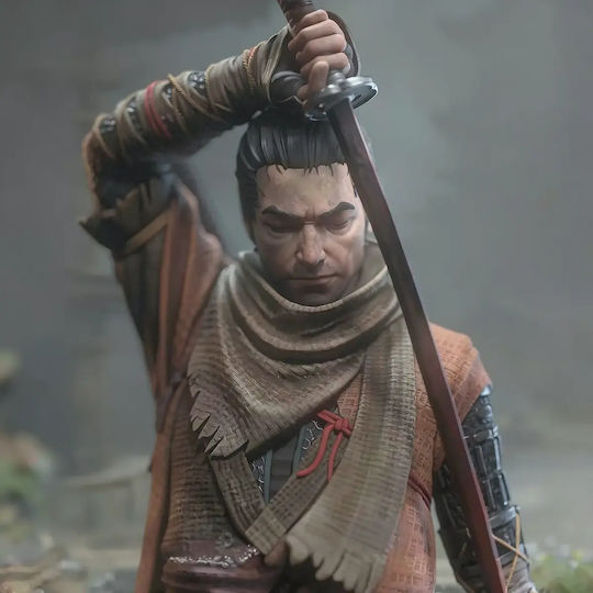 Небоядисана 3D Фигура Вълк Sekiro Shadows Die Twice 3D Боядисване DIY Подарък Цветове 20 См 1:8