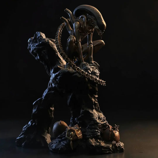 Άβαφη 3D Фигура Alien Xenomorph Big Chap 3D Боядисване DIY Подарък Цветове 30 см 1:6