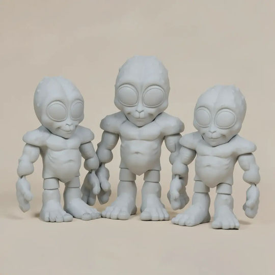 Unpainted 3D Figure Super Basic Cute Flexi Alien Painting DIY Gift Colors 30 Cm 1:6