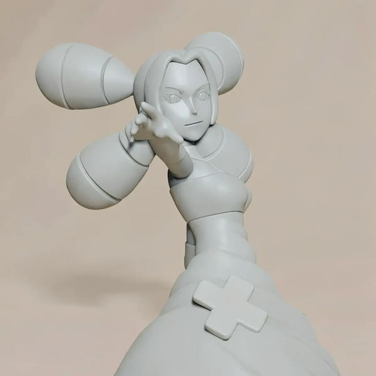 Unpainted 3D Pokemon Figure Collection Sinnoh Gym Leader Fantina Painting DIY Gift Colors 15.2 Cm 1:12