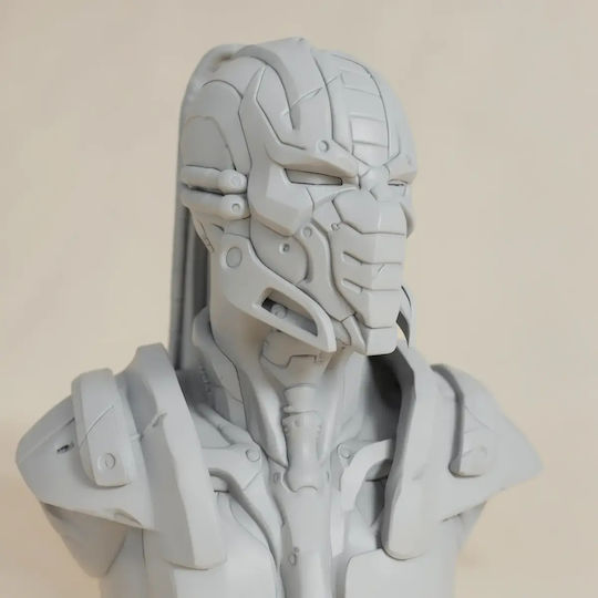 Άβαφη 3D Фигура Mortal Kombat Cyrax Бюст Дигитално Боядисване DIY Подарък Цветове 15,2 см 1:12