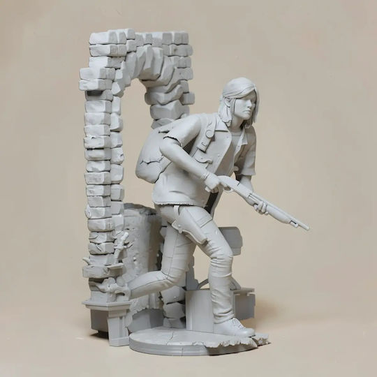Άβαφη 3D Фигура Ellie Gun Last Us 3D Боядисване DIY Подарък Цветове 20 см 1:8