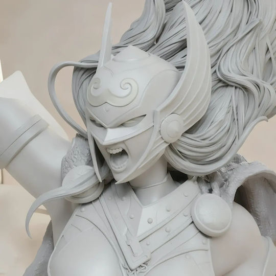 Unpainted 3D Figure Thunder Lady Thor Vs Lady Loki Painting Diy Gift Colors 20 Cm 1:8
