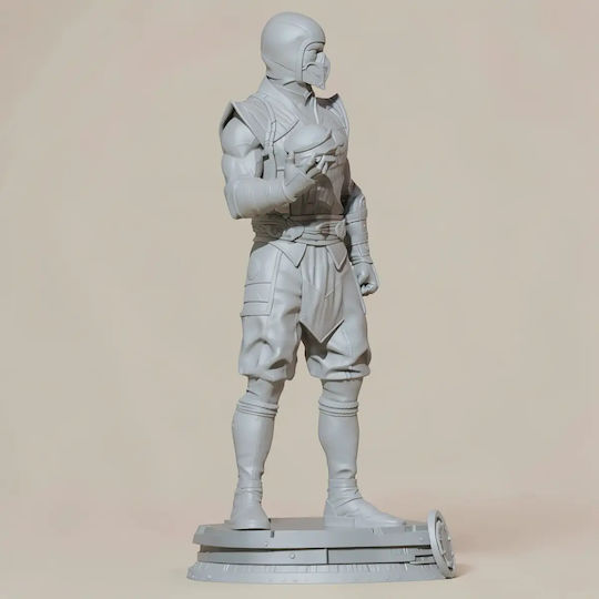 Άβαφη 3D Фигура Sub Zero Power Ball Mortal Kombat Боядисване DIY Подарък Цветове 20 см 1:8