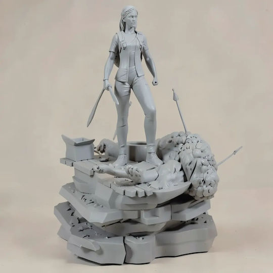 Небоядисана 3D Фигура Ellie От Последният От Нас Боядисване DIY Подарък Цветове 30 См 1:6
