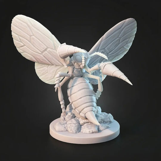 Άβαφη 3d Φιγούρα Kaiju Pokemon Beedrill Wasp Βάψιμο Diy Δώρο Χρώματα 30 Cm 1:6