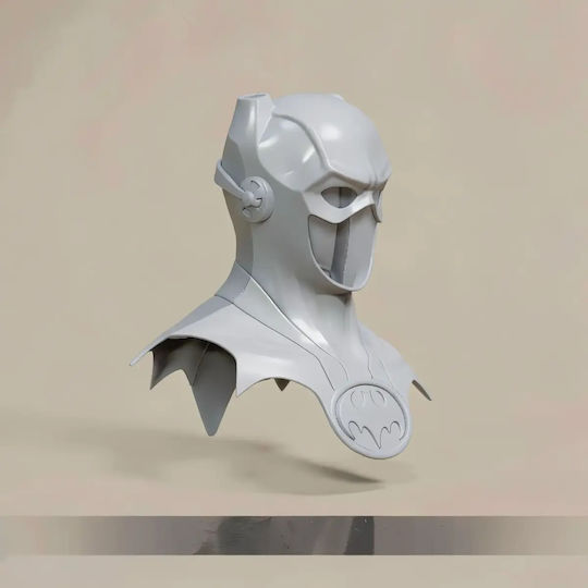 Unbemalte 3d Sammelbare Figur Cosplay Bat Blitzlicht Helm Bemalung Diy Geschenk Farben 20 Cm 1:8