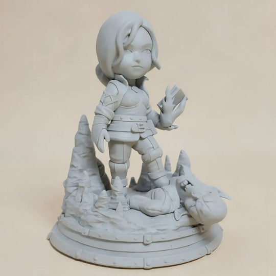 Unbemalte 3d Figur Witcher Chibi Set 4 Modelle Bemalen Diy Geschenk Farben 20 Cm 1:8