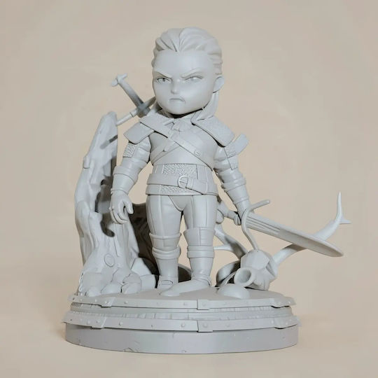 Unbemalte 3d Figur Witcher Chibi Set 4 Modelle Bemalen Diy Geschenk Farben 20 Cm 1:8