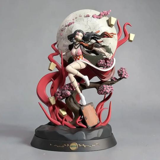 Figurină 3D Nezuko Neagră Model Din Demon Slayer Vopsire Diy Cadou Culori 30 Cm 1:6