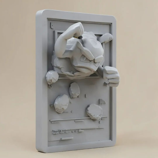 Άβαφη 3d Φιγούρα Pokemon 3d Card Collection Geodude Βάψιμο Diy Δώρο Χρώματα 30 Cm 1:6