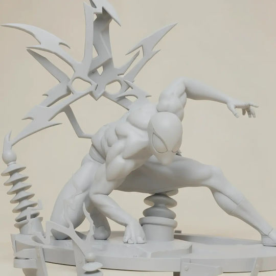 Unpainted 3D Figure Spiderman Spider Pose 3D Painting DIY Gift Colors 15.2 Cm 1:12