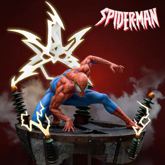 Unpainted 3D Figure Spiderman Spider Pose 3D Painting DIY Gift Colors 15.2 Cm 1:12