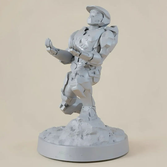 Άβαφη 3d Sammelbare Figur Master Chief Controller Holder Basis Βάψιμο Diy Δώρο Χρώματα 30 Cm 1:6
