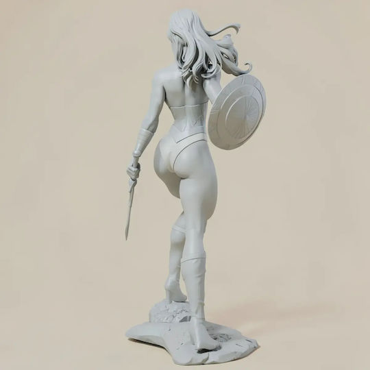 Unpainted 3D Figur Wonder Woman Nsfw Model Painting Diy Geschenk Farben 30 Cm 1:6
