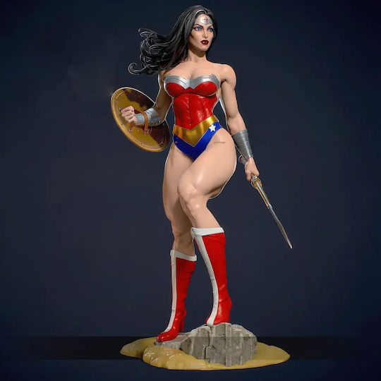Unpainted 3D Figur Wonder Woman Nsfw Model Painting Diy Geschenk Farben 30 Cm 1:6