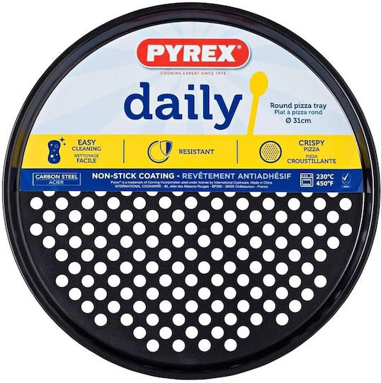 Pyrex Τρυπητό Ταψί από Ανοξείδωτο Ατσάλι με Αντικολλητική Επίστρωση 31cm