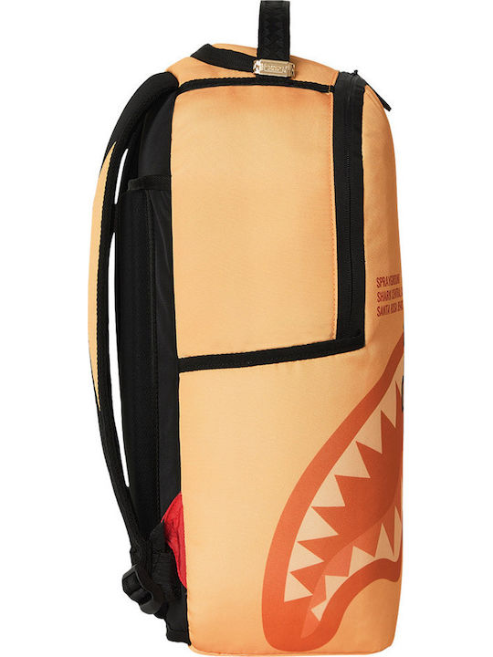 Sprayground Shark Central Ученическа Раница Оранжева с Джоб за Бутилка