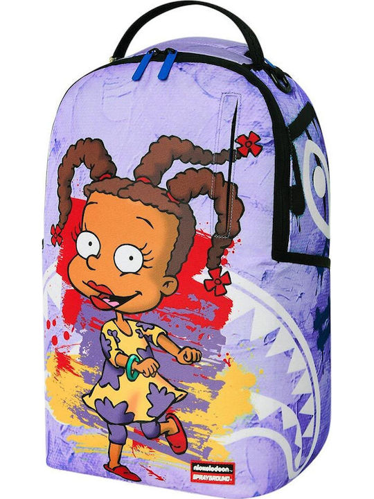 Sprayground Σχολική Τσάντα Πλάτης Γυμνασίου - Λυκείου με Θήκη για Παγούρι Πολύχρωμη 29 x 15 x 45εκ