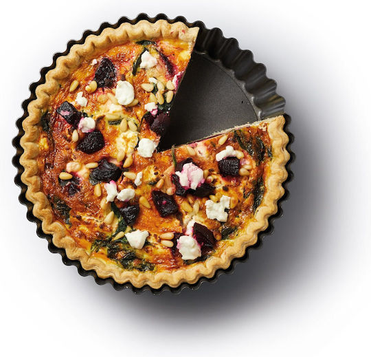 Kitchen Craft Φόρμα Ζαχαροπλαστικής για Τάρτα από Ανοξείδωτο Ατσάλι 25x25εκ.