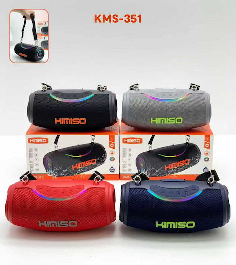 Kimiso KMS-351 Boxă Bluetooth 10W cu Durată a Bateriei de până la 4 Ore Neagră