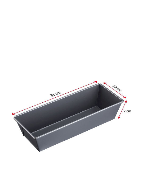 Westmark Formă de Patiserie pentru Tort Rectangulară din Oțel Inoxidabil 30x12x7cm
