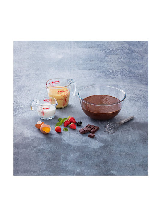Pyrex Μπωλ Σερβιρίσματος Στρογγυλό Γυάλινο Μπεζ 3τμχ