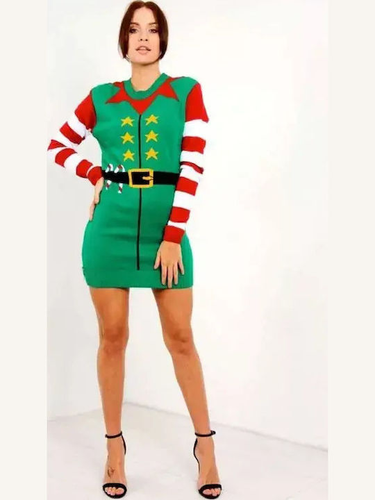 JUP Erwachsen Weihnachtskostüm Elfe Grüne