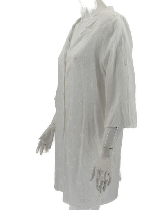 Ferrari Group Women's Caftan Beachwear White