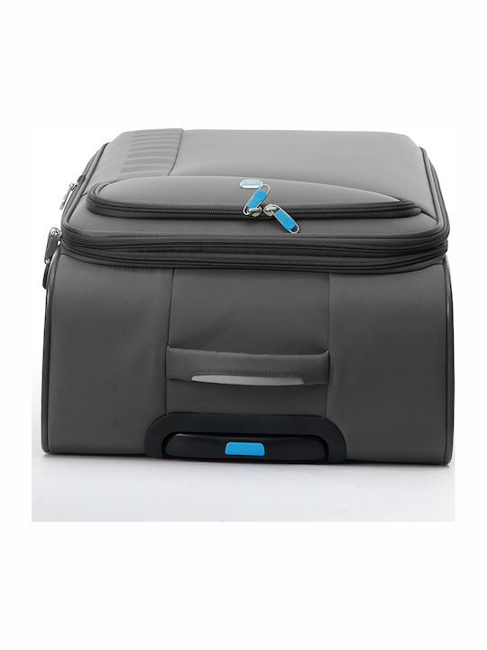 Dielle Medium Fabric Travel Suitcase Anthracite 67cm Height