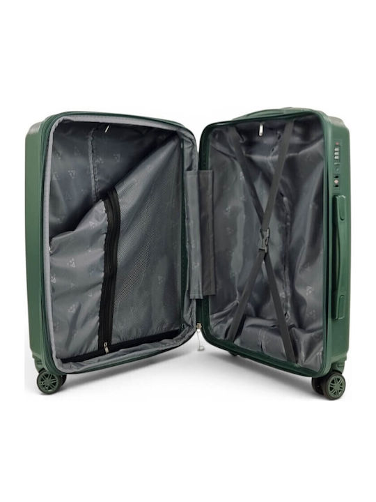Cabin Hard Green Travel Suitcase Height 55cm