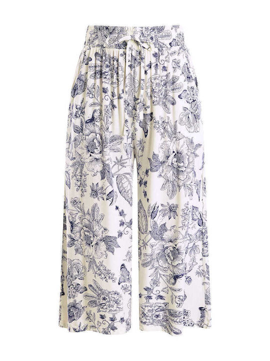 Celestino Zip-Culottes Imprimé Loose Fit Blaue