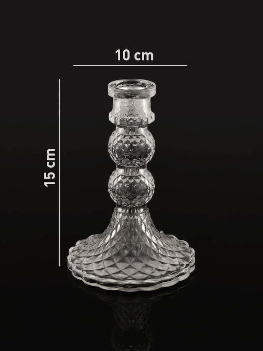 SteweHome Crystal Candle Holder 10x15cm